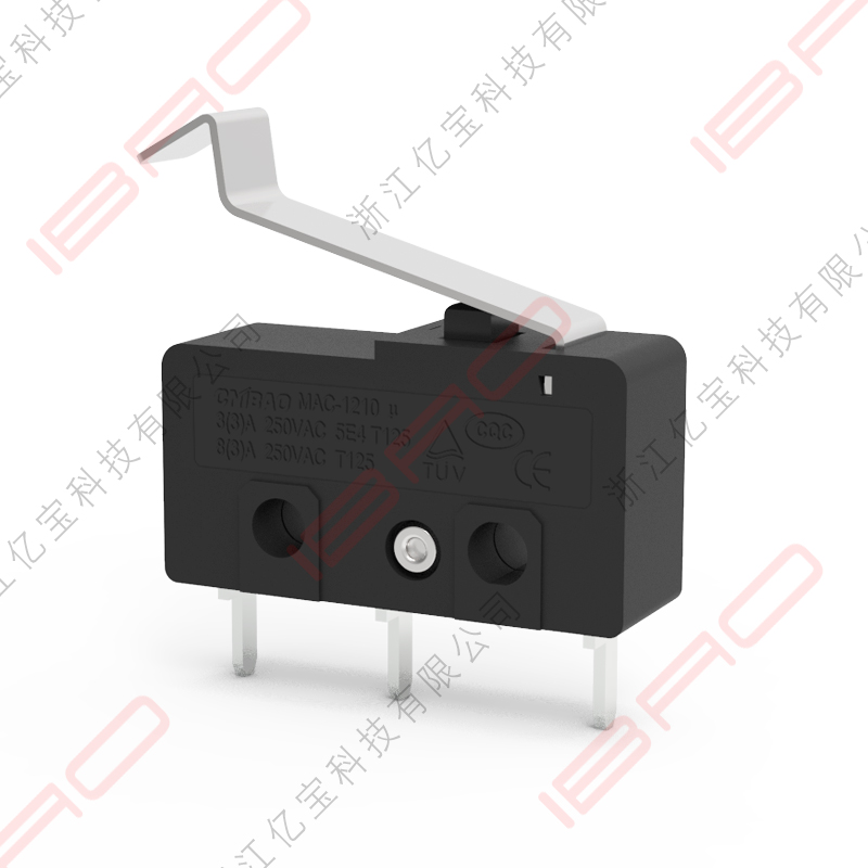 MAC系列 微動開關 直PCB端子腳 多規(guī)格壓桿